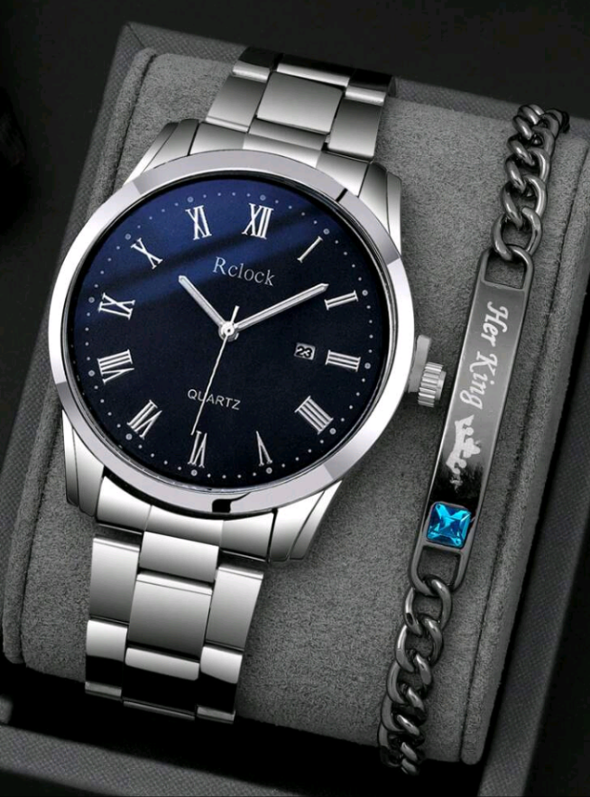Ensemble de 2 montres à quartz et bracelets